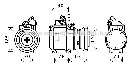AVA QUALITY COOLING Kompresors, Gaisa kond. sistēma TOK632